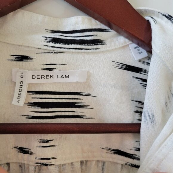 ❤️ 3 for $35 Derek Lam 10 Crosby ikat tribal print shirt sheath dress xs small - Picture 11 of 11